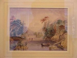 The Narrows, Lake George, Caldwell, N.y. by William Henry Bartlett