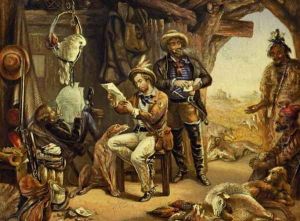 Australia- News from Home by George Baxter
