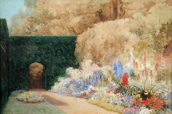 Summer Borders In An Irish Garden - view 1