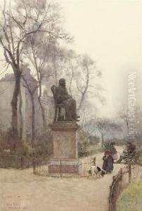 The Carlyle Statue, Chelsea by Rose Barton
