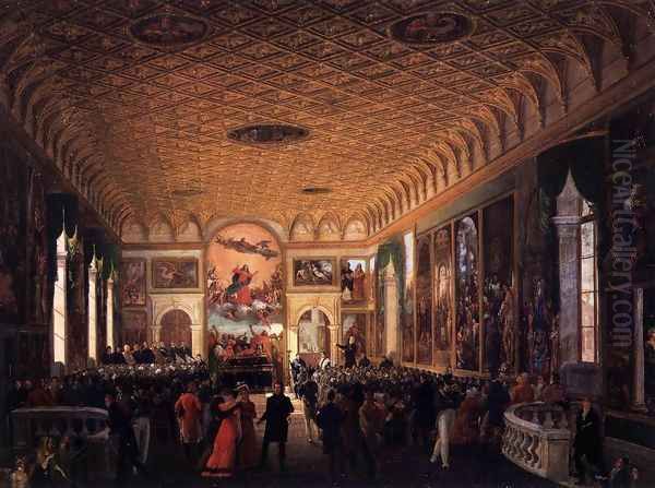 Commemoration of Canova in the Scuola Grande della Carita 1822 - view 1