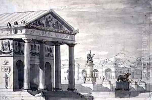 Neo-Classical Stage Set - view 1