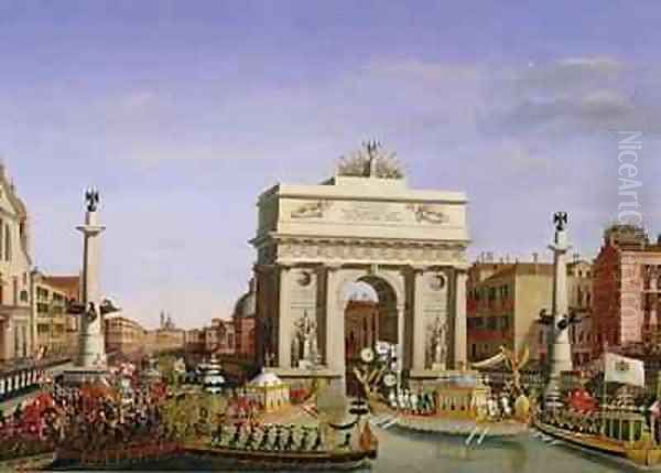 Entry of Napoleon I (1769-1821) into Venice - view 1