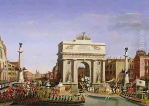 Entry of Napoleon I (1769-1821) into Venice by Giuseppe Borsato