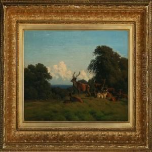 Dyrehaven by Carl Frederick Bartsch
