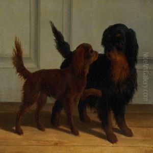 Two Dogs by Carl Frederick Bartsch