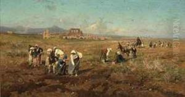 Working The Land On The Roman Campagna - view 1