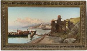 Fisherman On The Bay Of Baia, Naples
