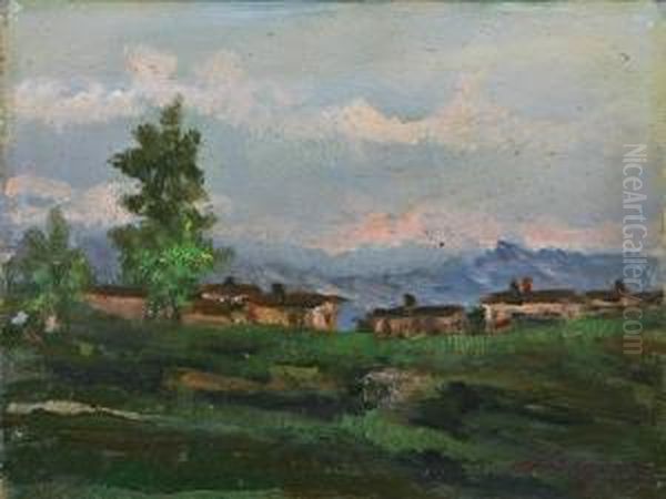 Paesaggio Di Campagna Con Case - view 1