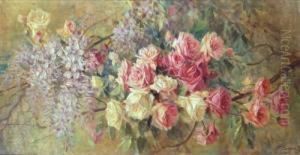 Rose E Glicini by Licinio Barzanti