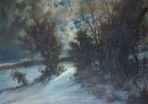 Paesaggio Notturno by Licinio Barzanti