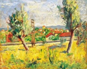 Landscape In Southern France by Andor Basch