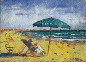 Italian Seashore (viareggio) by Andor Basch