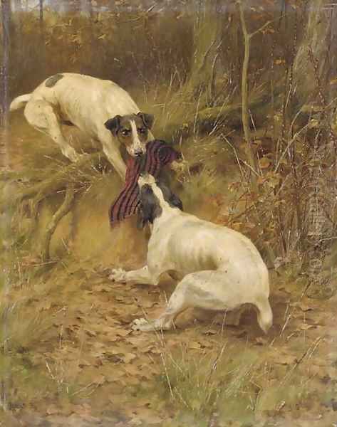Terriers fighting - view 1