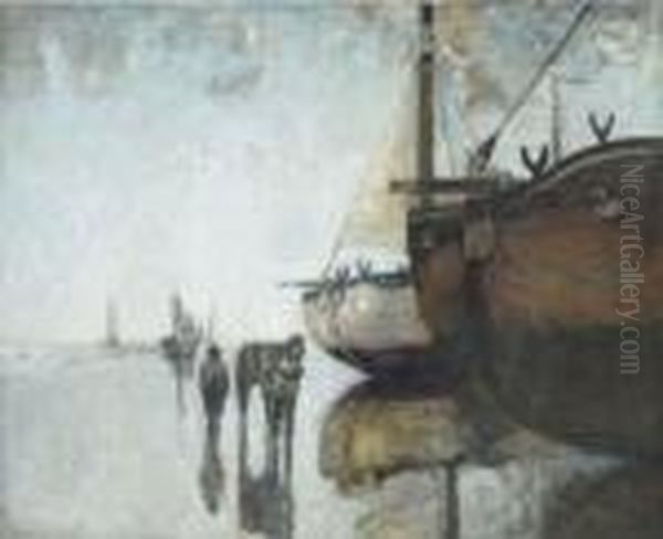 Low Tide On Katwijk Beach - view 1