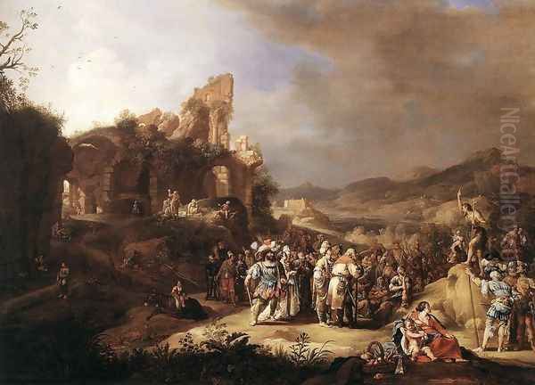 The Preaching of St John the Baptist 1634 by Bartholomeus Breenbergh