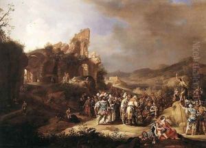 The Preaching of St John the Baptist 1634 by Bartholomeus Breenbergh