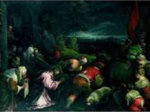 Le Portement De Croix Avec Sainte Veronique by Jacopo Bassano (Jacopo da Ponte)