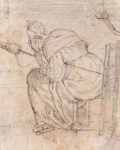 Filatrice by Jacopo Bassano (Jacopo da Ponte)
