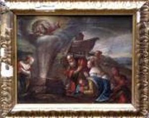 Noahs Thankfull Prayer by Jacopo Bassano (Jacopo da Ponte)