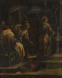 Interno Di Cucina by Jacopo Bassano (Jacopo da Ponte)