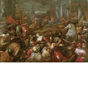 Il Ratto Delle Sabine by Jacopo Bassano (Jacopo da Ponte)