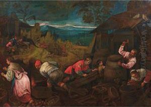 Autunno by Jacopo Bassano (Jacopo da Ponte)