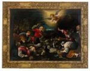 Herdarnas Tillbedjan by Jacopo Bassano (Jacopo da Ponte)