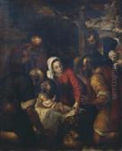 Adorazione Dei Pastori by Jacopo Bassano (Jacopo da Ponte)