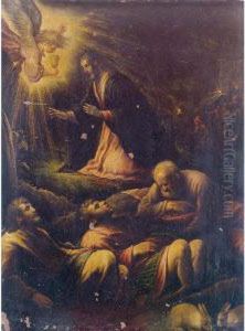 The Agony In The Garden by Jacopo Bassano (Jacopo da Ponte)