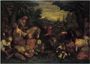 Les Israelites Recevant L'eau Miraculeuse