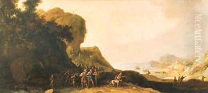 A coastal landscape with Saul after the Conversion by Bartholomeus Breenbergh