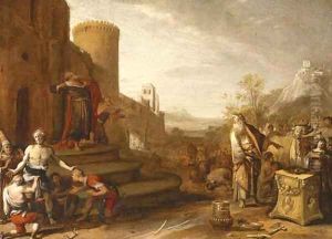 Saint Paul and Saint Barnabus at Lystra by Bartholomeus Breenbergh