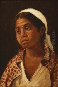 Portrait Of A Gipsy Girl by Ludovic Bassarab
