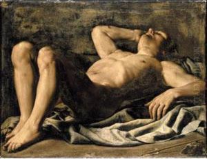 A Study For Saint Sebastian by Marcantonio Bassetti
