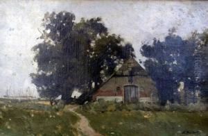 Bauernkate Zwischen Hohen Baumen by Nicolaas Bastert