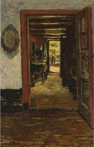 A Cottage Interior by Nicolaas Bastert