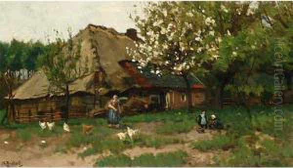 Feeding The Chickens - view 1