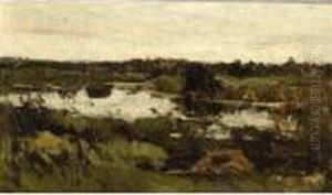 A Landscape With A Hollow Pool by Nicolaas Bastert