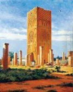 La Tour Hassan A Rabat En 1900 by Jean, Dit Tancrede Bastet
