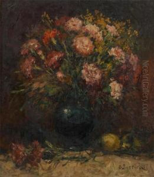 Vase Fleuri D'illets - view 1