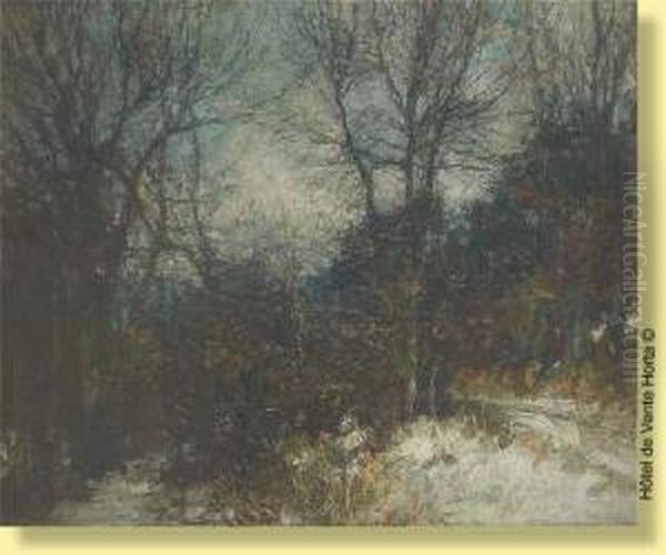 La Foret De Soignes Sous La Neige - view 1