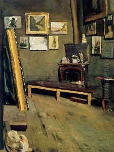 Studio of the Rue Visconti by Jean Frederic Bazille