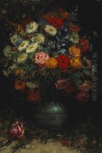 Un Bouquet Des Fleurs by Alfred Bastien