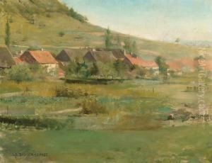 Village by Jules Bastien-Lepage