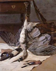 Still Life with Heron by Jean Frederic Bazille
