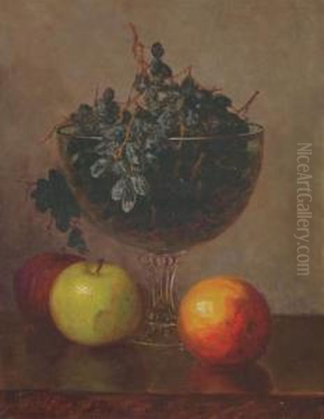 Still Life With Fruit And Glass Compote - view 1