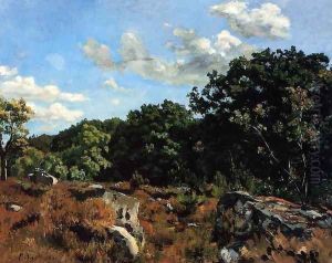 Landscape at Chailly by Jean Frederic Bazille