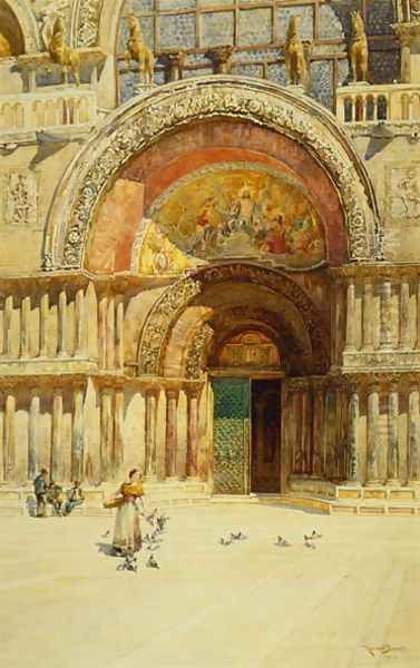 The Entrance to St. Mark's, Venice - view 1