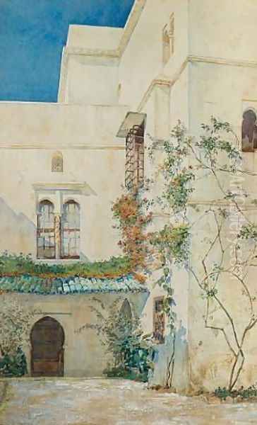A courtyard in Algiers 1895 - view 1